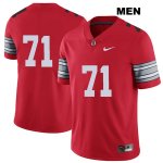 Men's NCAA Ohio State Buckeyes Josh Myers #71 College Stitched 2018 Spring Game No Name Authentic Nike Red Football Jersey DJ20J56BG